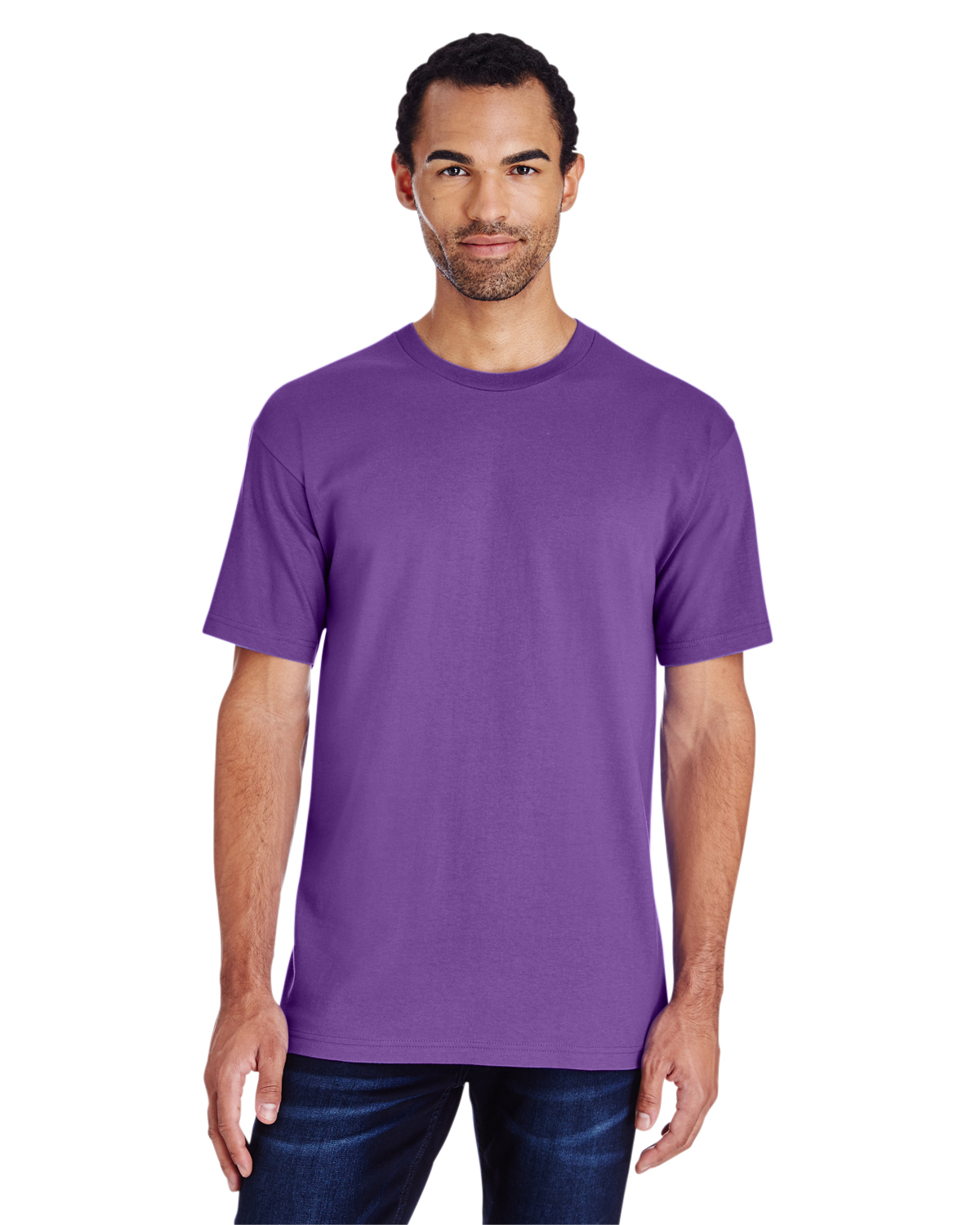 purple gildan t shirt