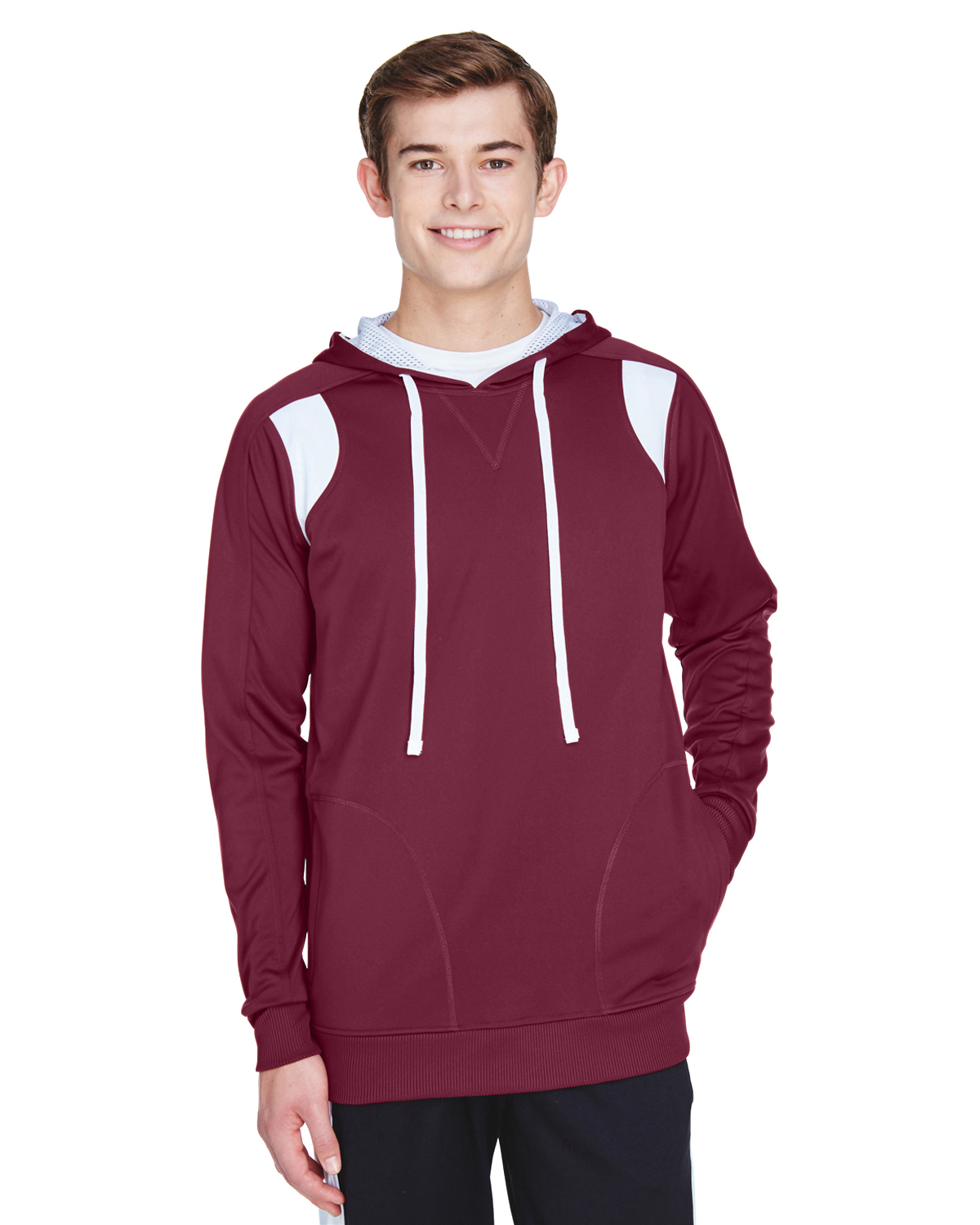 hoodie maroon polos