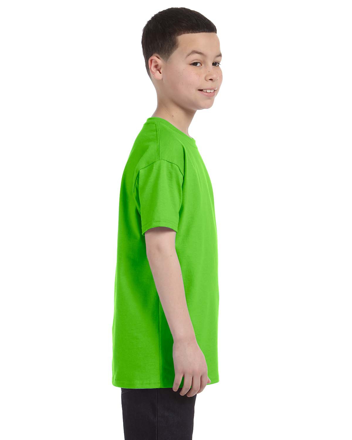 Gildan G500B Lime Youth Heavy Cotton™ 5.3 oz. TShirt JiffyShirts