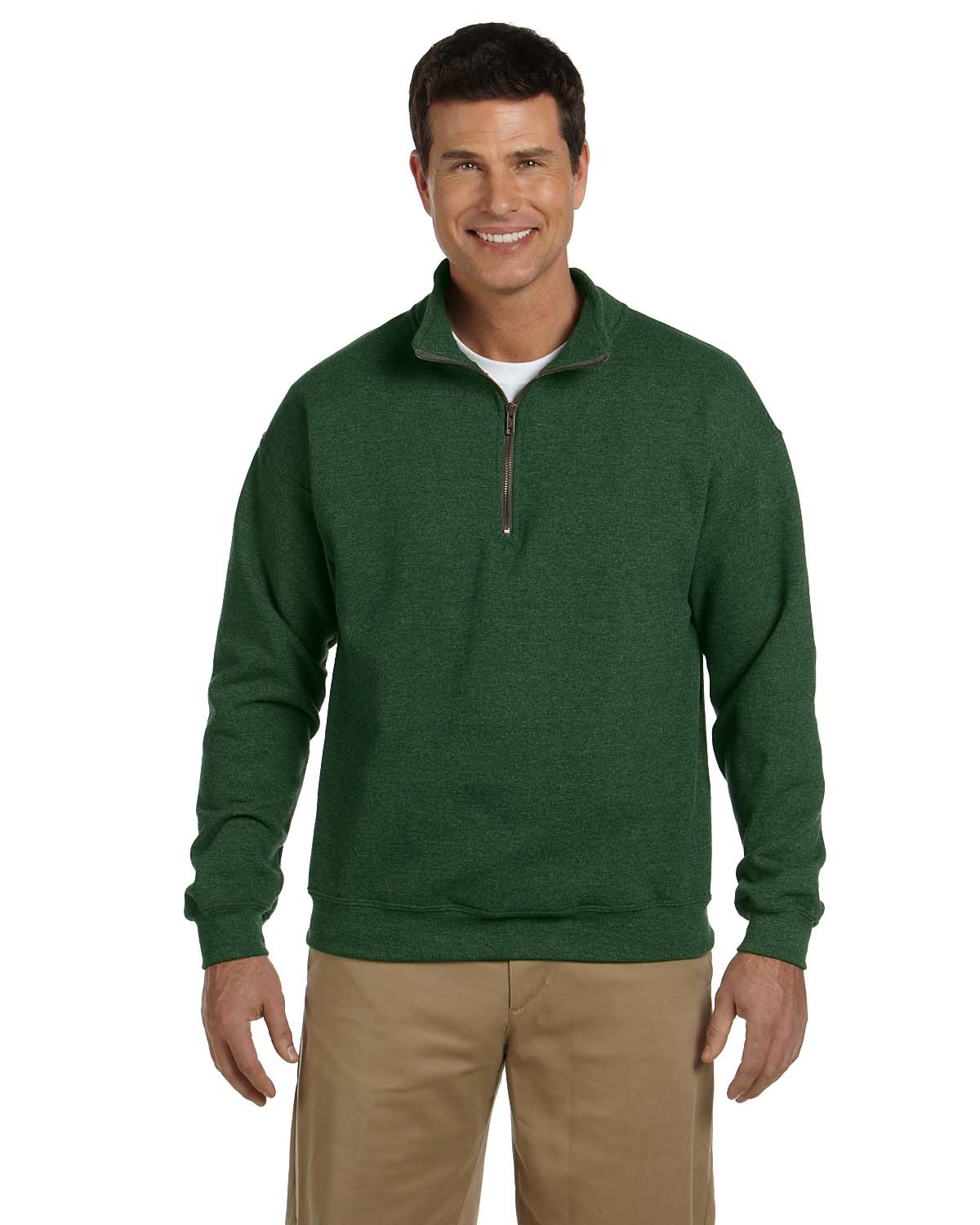 gildan half zip pullover