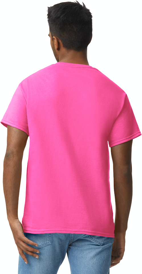 Safety Pink Short Sleeve T-Shirt - 50/50 Cotton/Poly (Preshrunk) *Custom  Printing Available*