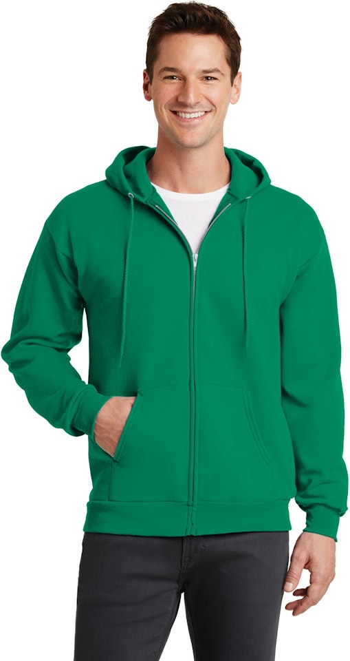 Port & Company Essential Fleece Full-Zip Hooded Sweatshirt