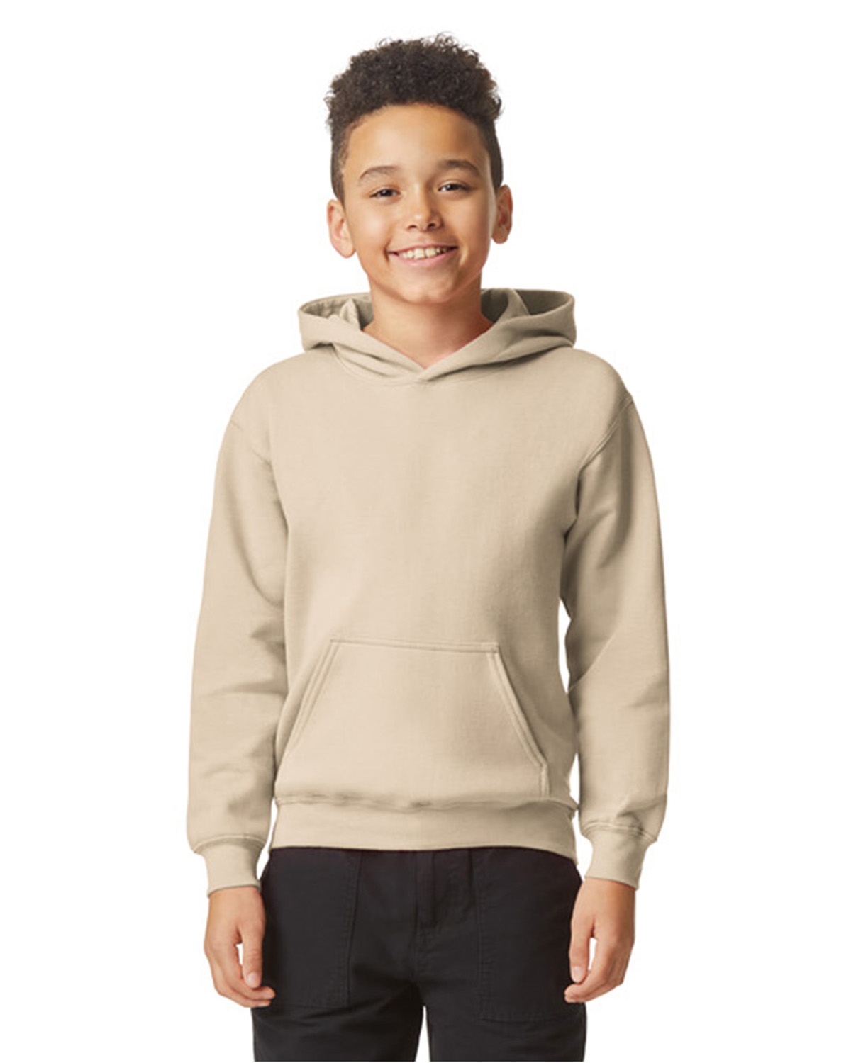 Gildan Sf500 B Youth Softstyle Midweight Fleece Hooded Sweatshirt