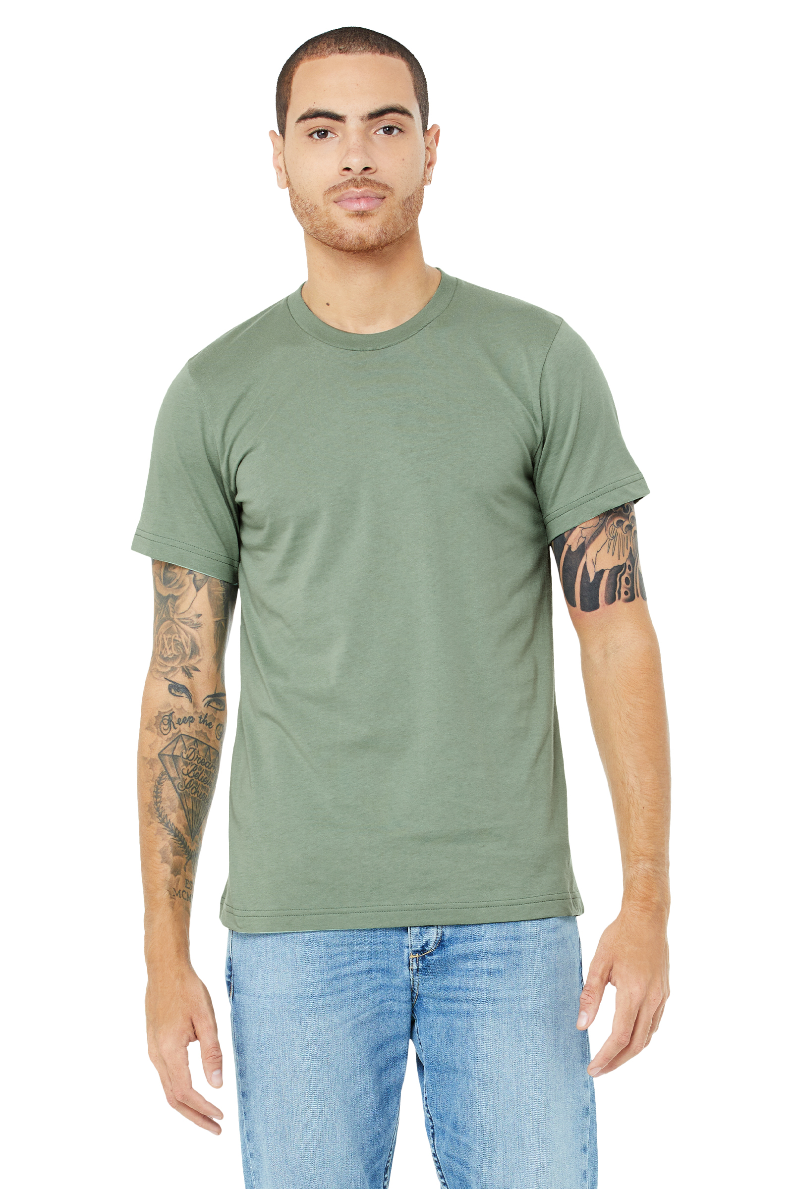 Bella Canvas 3001c Sage Unisex Jersey T Shirt Jiffy Shirts