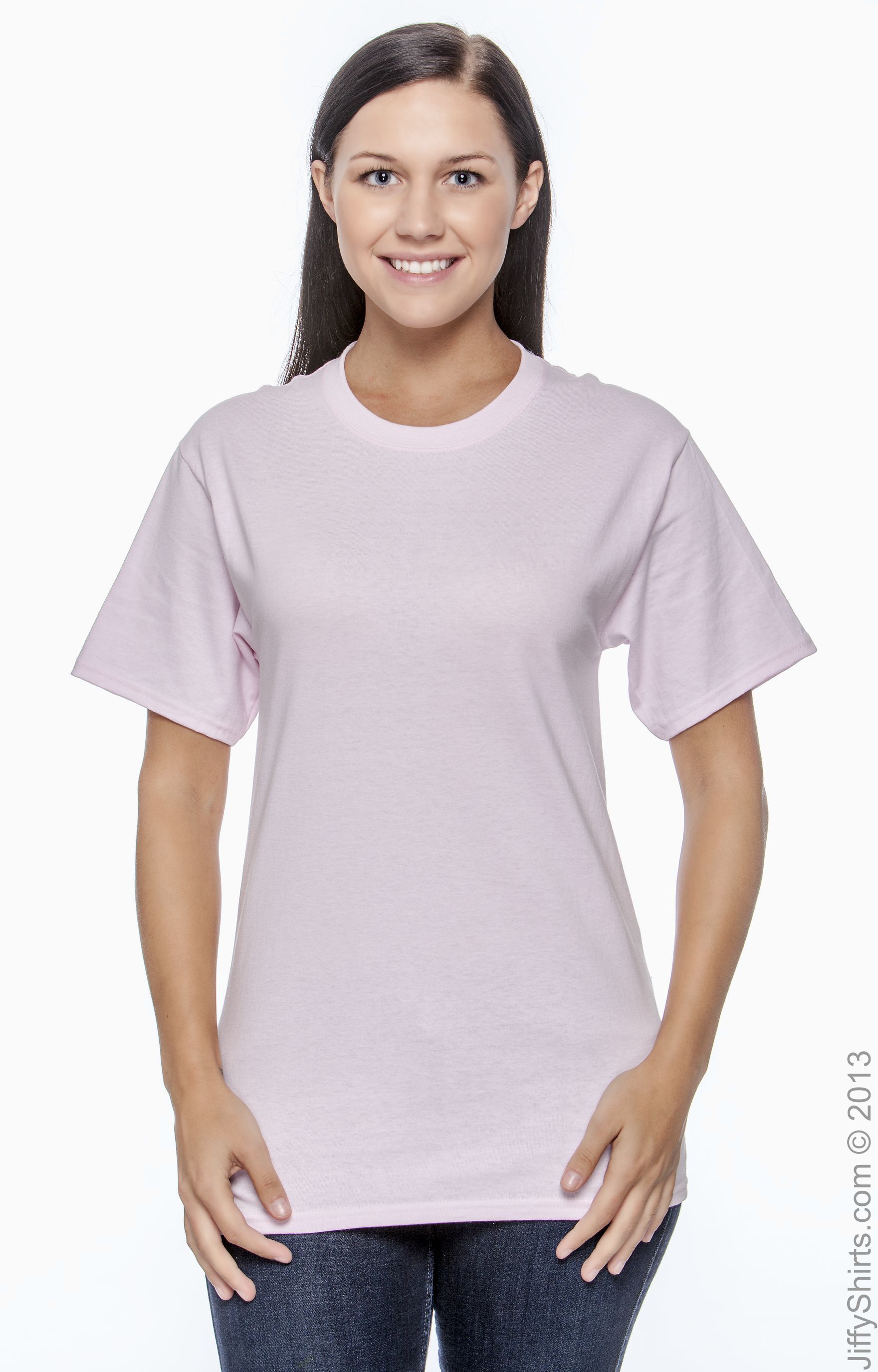 hanes pink t shirt