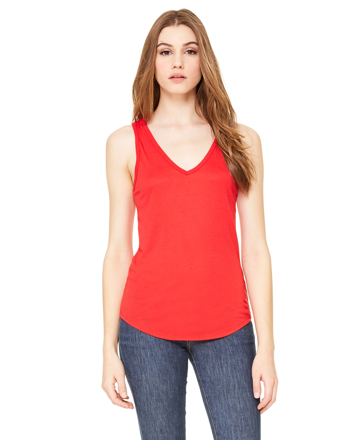 bella canvas flowy v neck