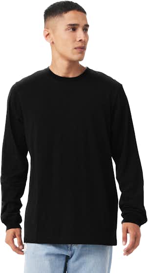 Bulk Black Long Sleeve T-Shirts 