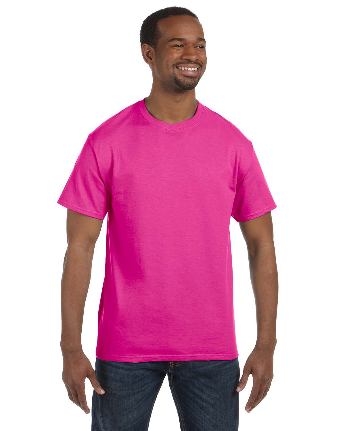 Jerzees 29M Dri-Power 50/50 T-Shirt - Cyber Pink L
