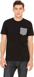 Bella Canvas 3021 Men's Jersey Short Sleeve Pocket T Shirt