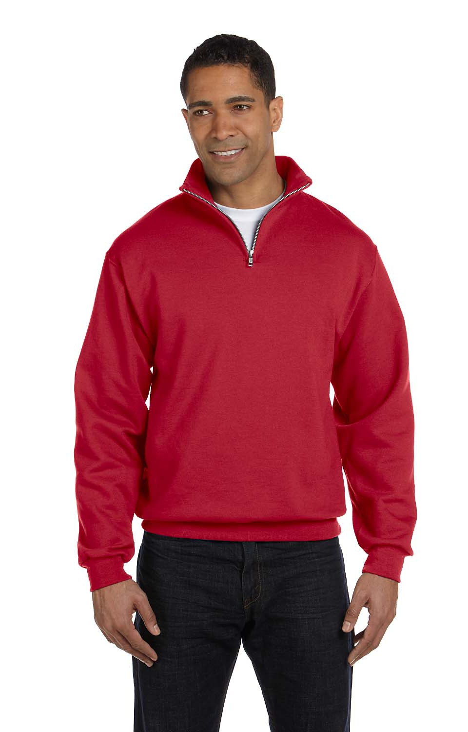 jerzees lightweight quarter zip sweatshirt