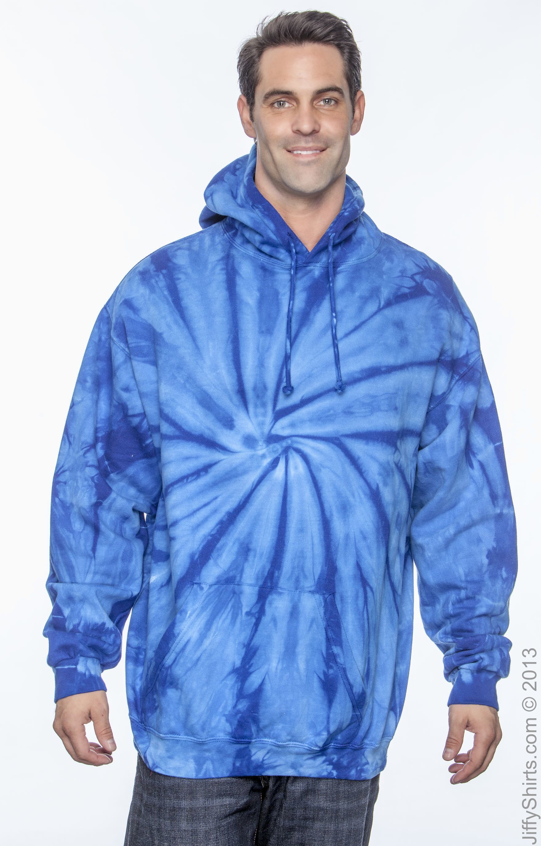 Royal blue discount tie dye hoodie