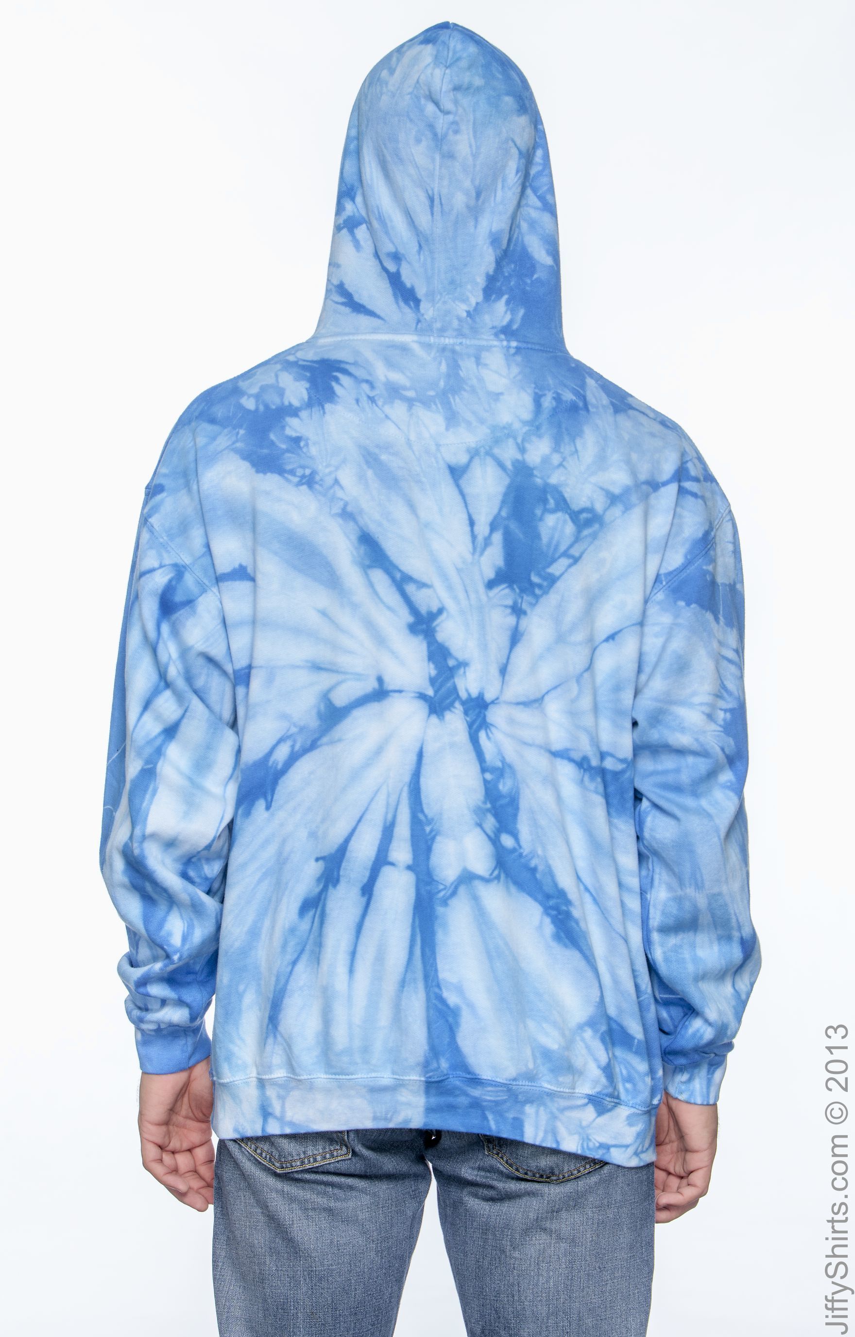 Tie Dye Cd877 Adult 8.5 Oz. Tie Dyed Pullover Hood Jiffy Shirts