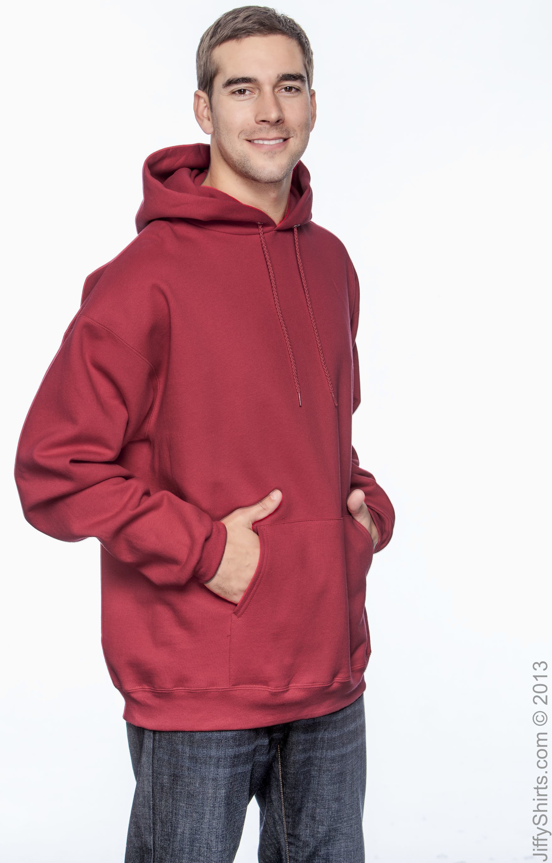 Deep red online hoodie