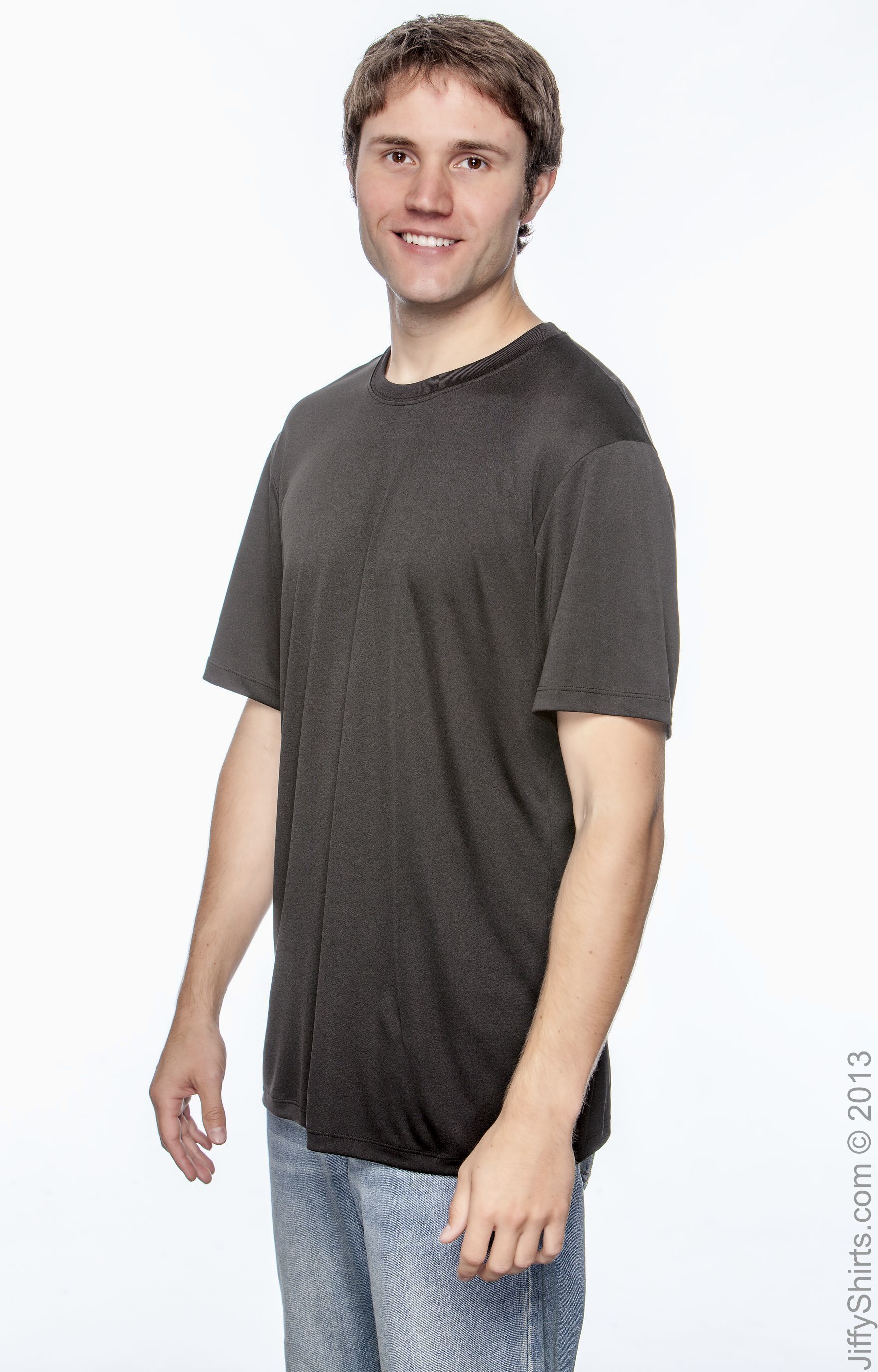 Hanes 4820 Black Cool DRI® Short Sleeve 