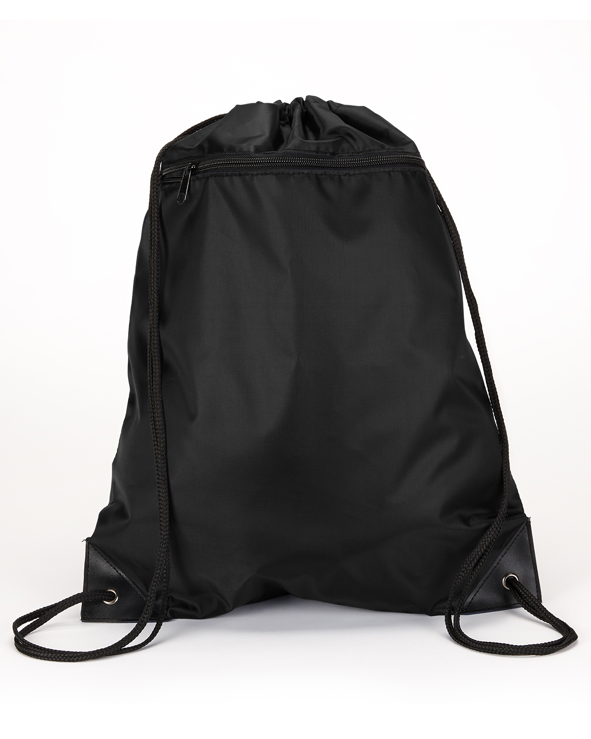 black drawstring backpack