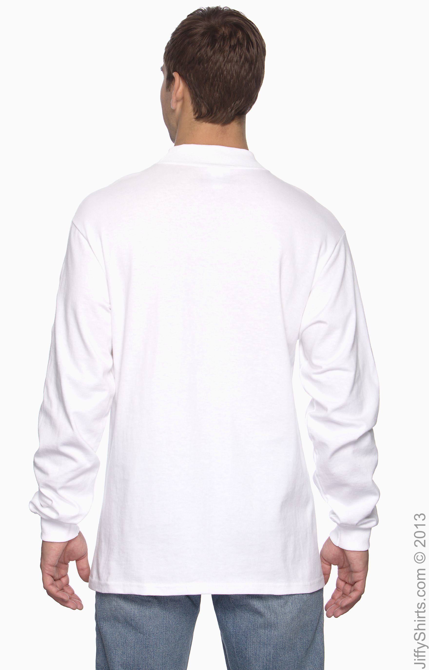 anvil cotton deluxe mock turtleneck
