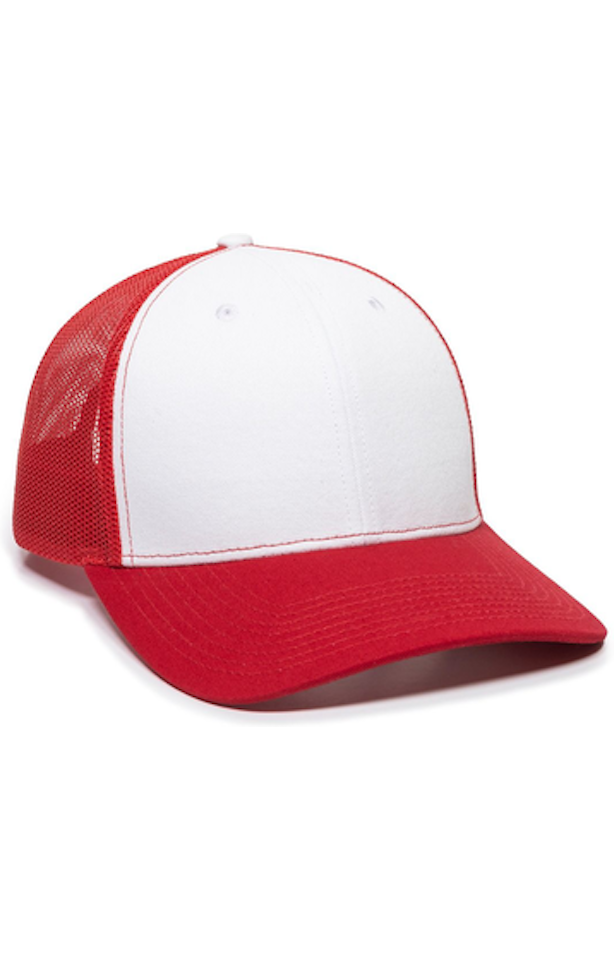 Outdoor Cap OC771 White / Red / Red