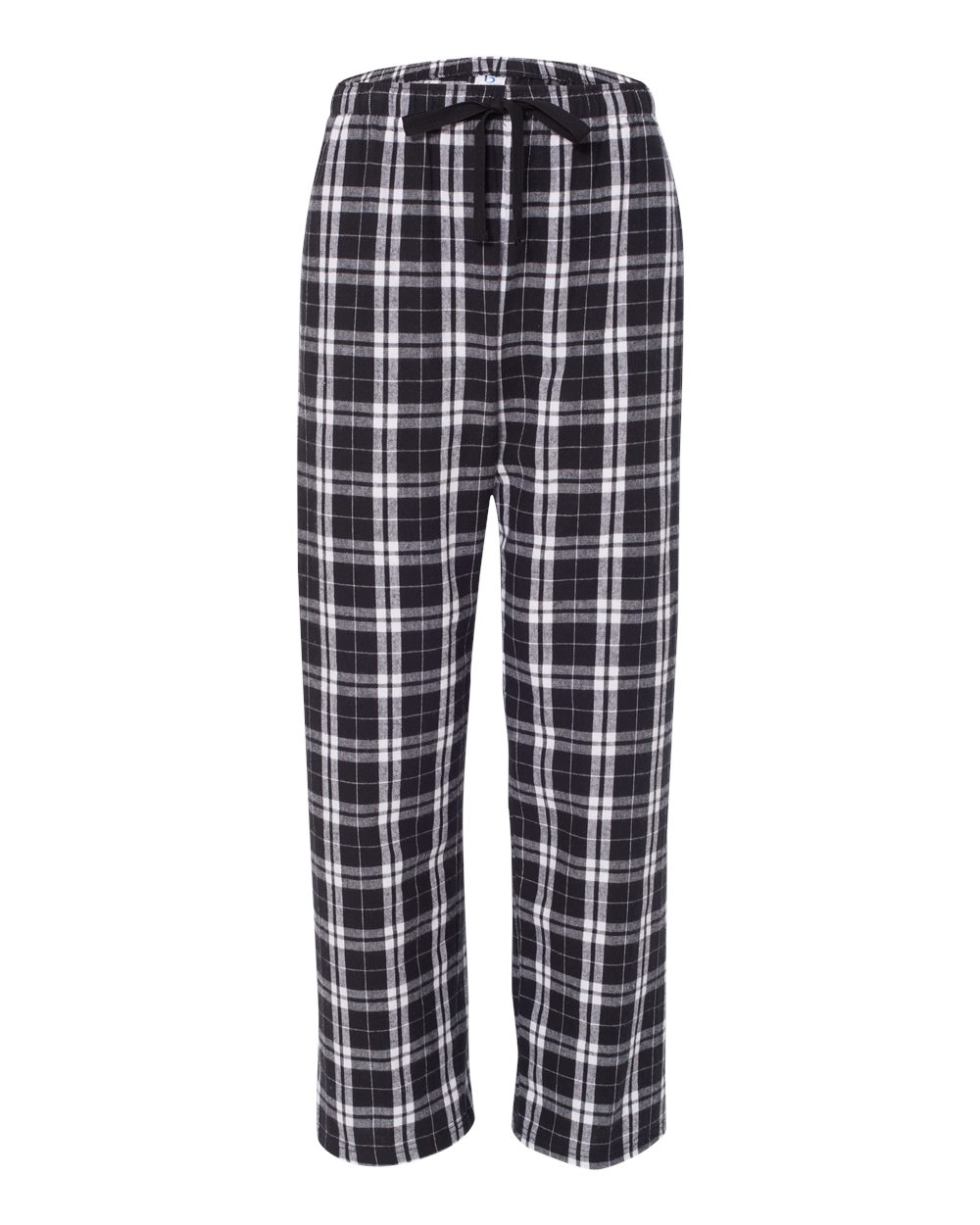 black and white flannel pants