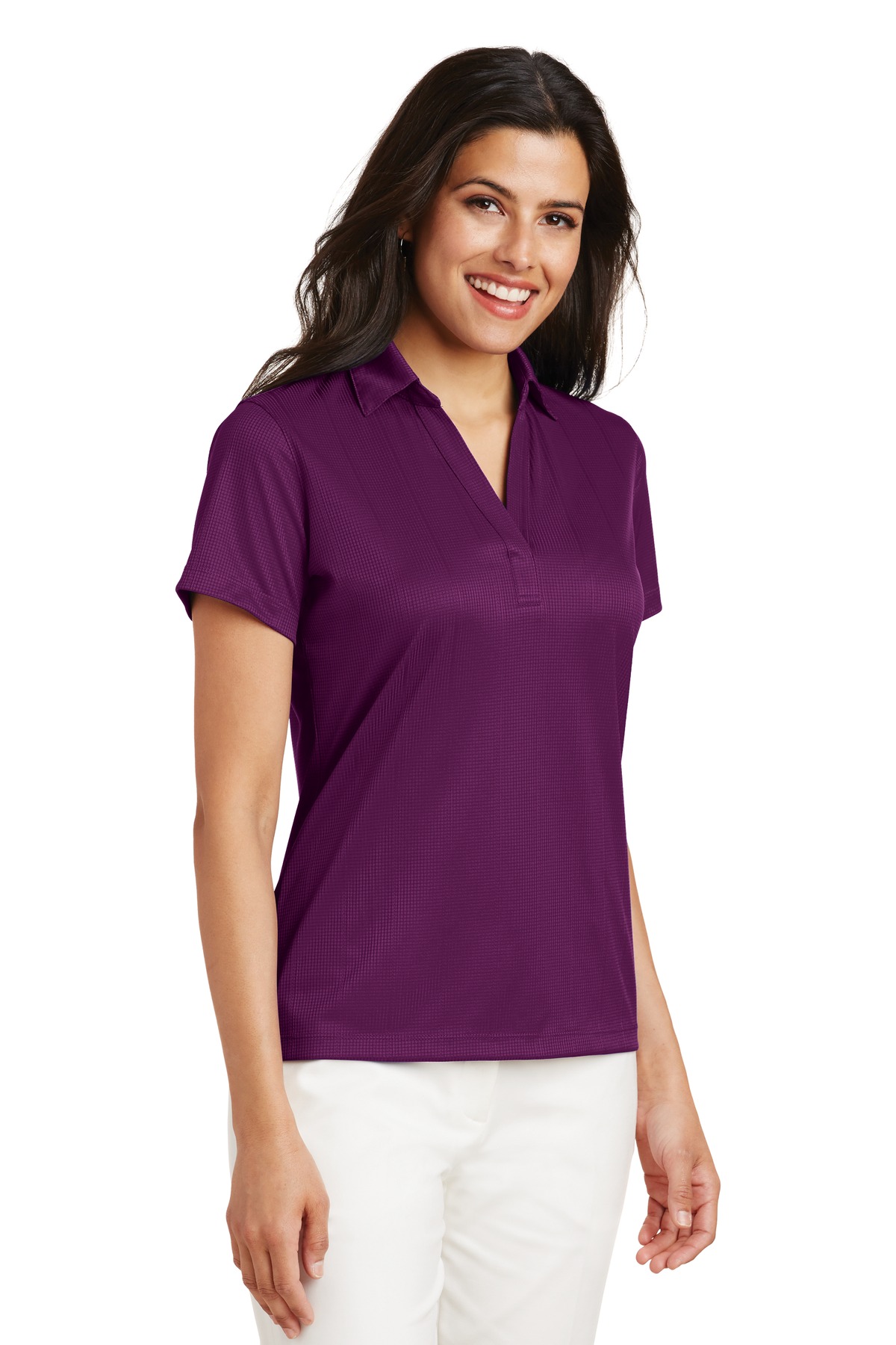 Port Authority L528 Ladies Performance Fine Jacquard Polo Jiffy