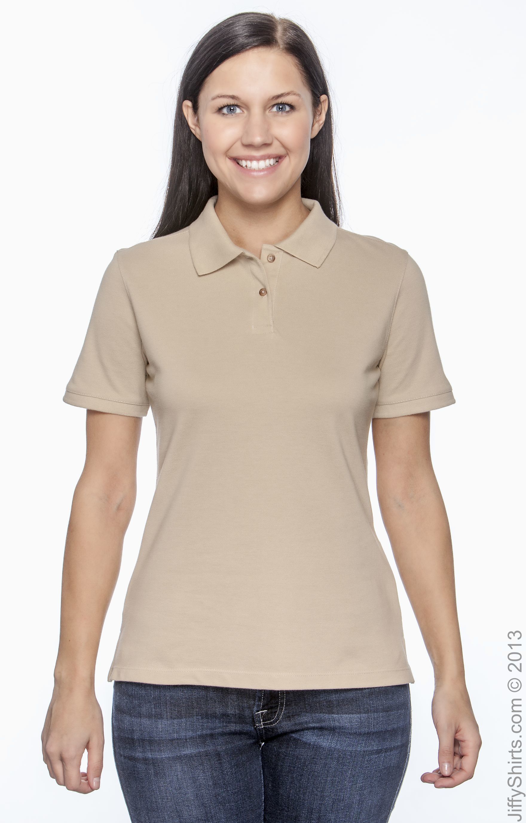 Team Orange XL Harriton Mens Short Sleeve Polo