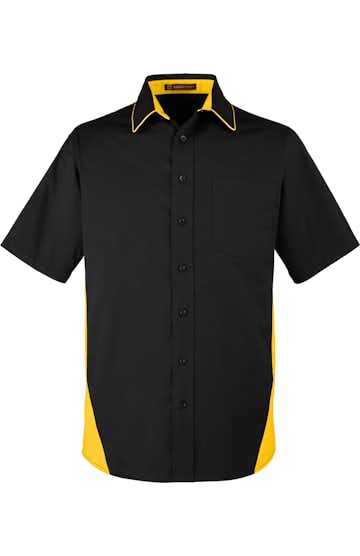 Harriton M586T Black / Snry Yllw