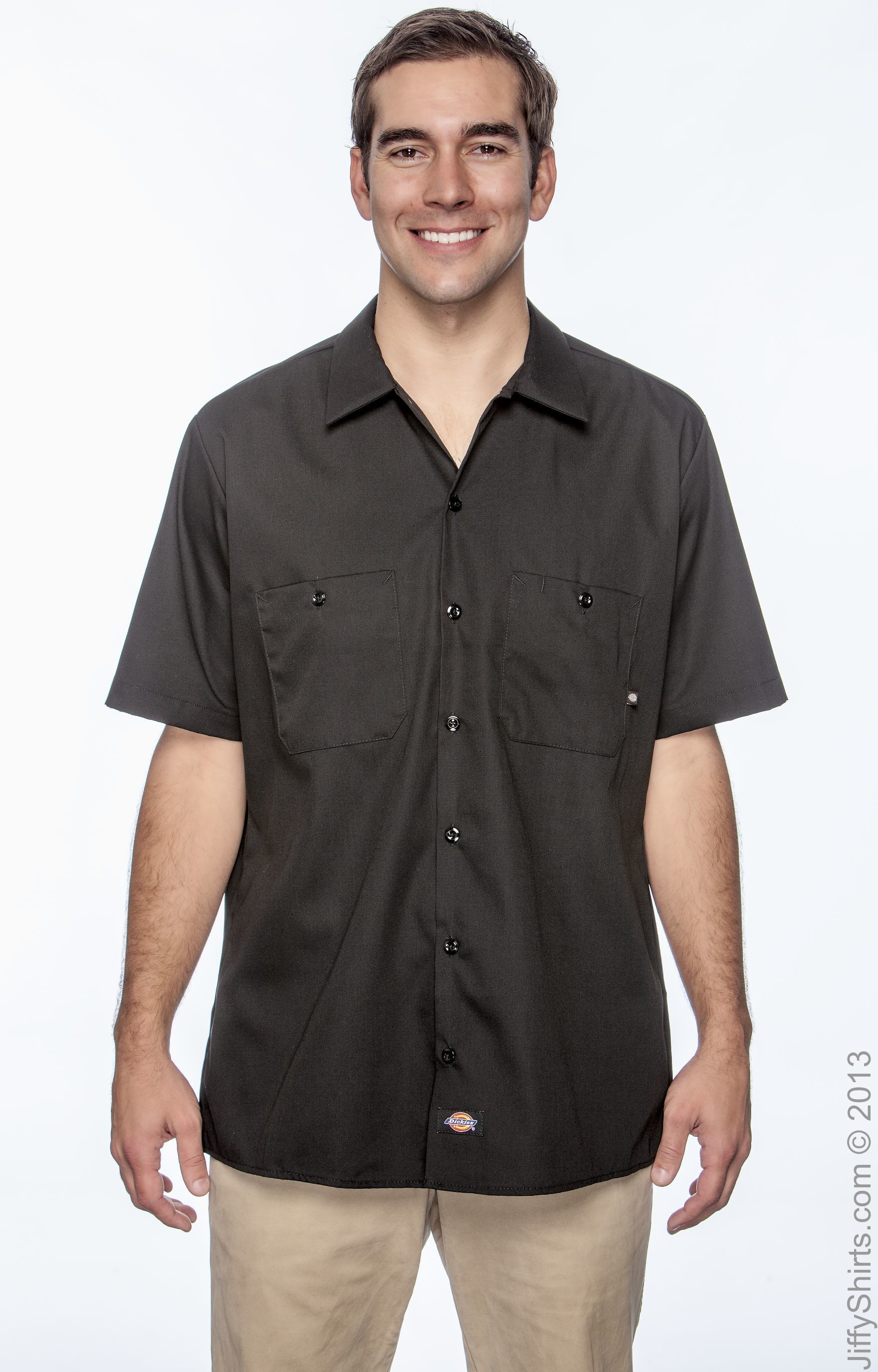 dickies industrial short sleeve work shirt