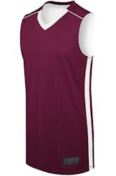 Maroon / White