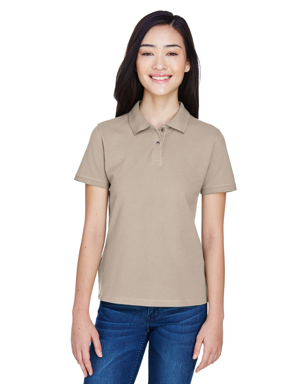 Ringspun Cotton Pique Short-Sleeve Polo XL WINE Harriton Youth 6 oz
