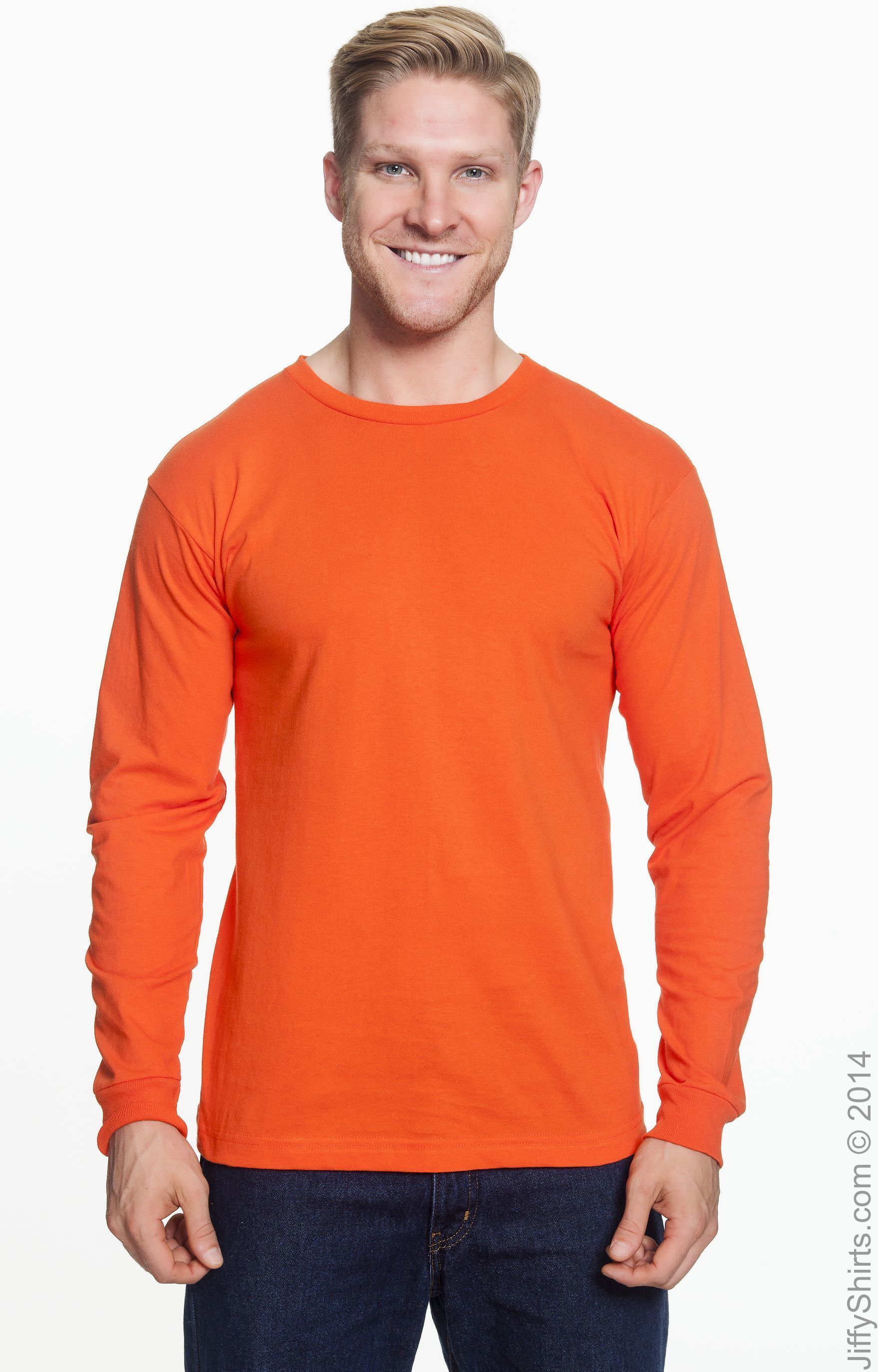 bright orange t shirt