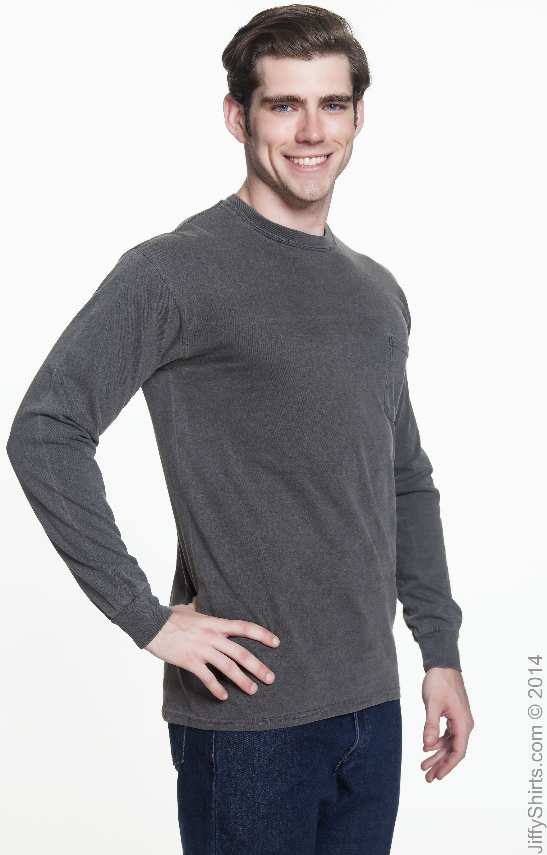 comfort colors long sleeve pepper