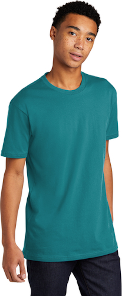 Level 3600 Teal Unisex Cotton T Shirt | Jiffy Shirts
