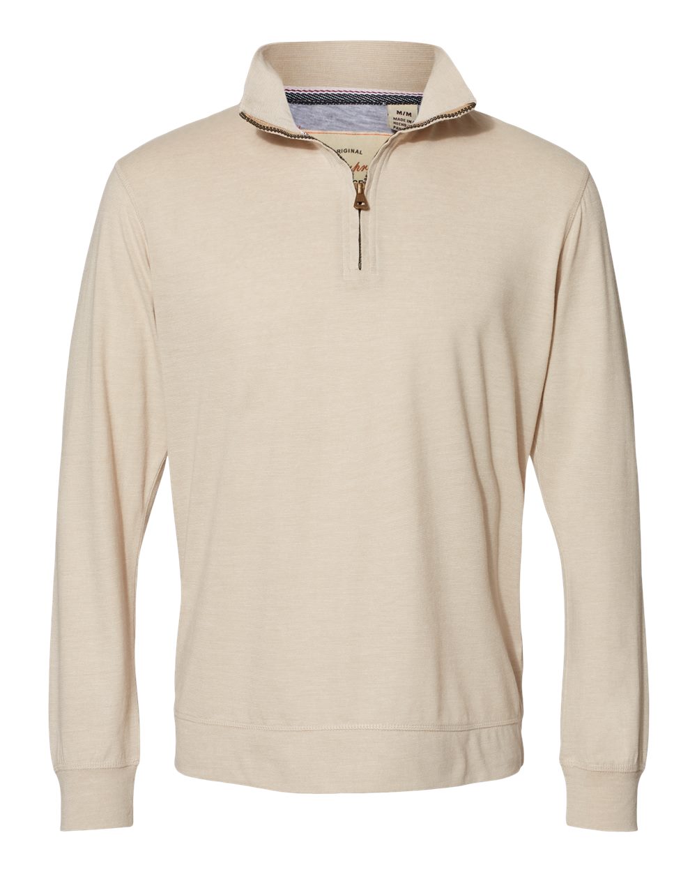 khaki quarter zip