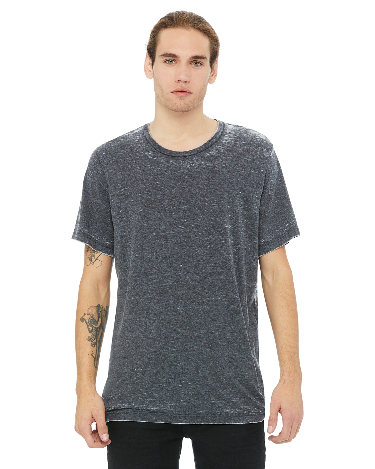 Dark grey acid cheap wash t shirt