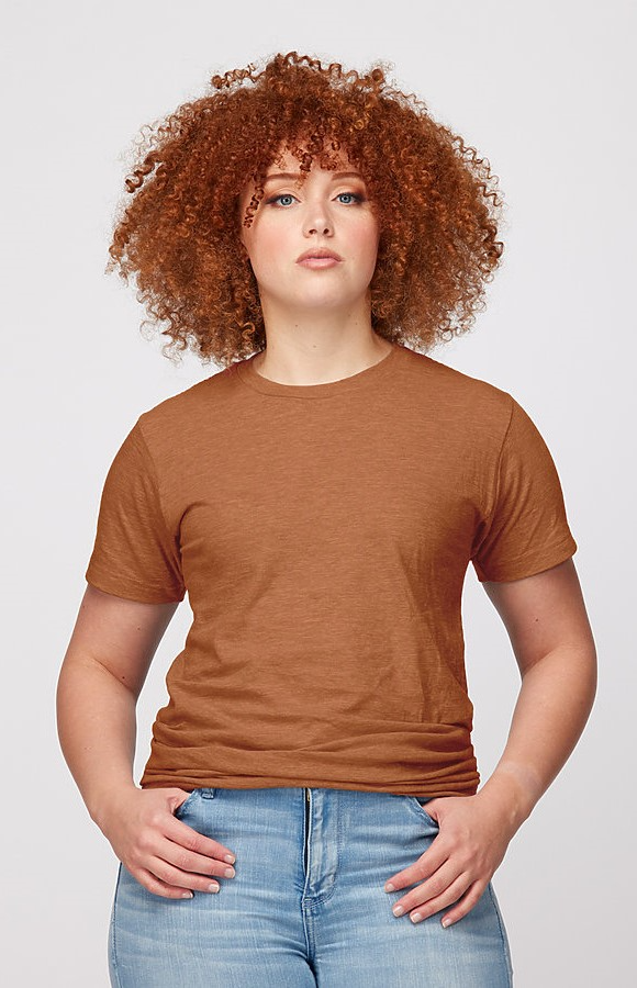 Tultex 0202TC Heather Rust Unisex Fine 
