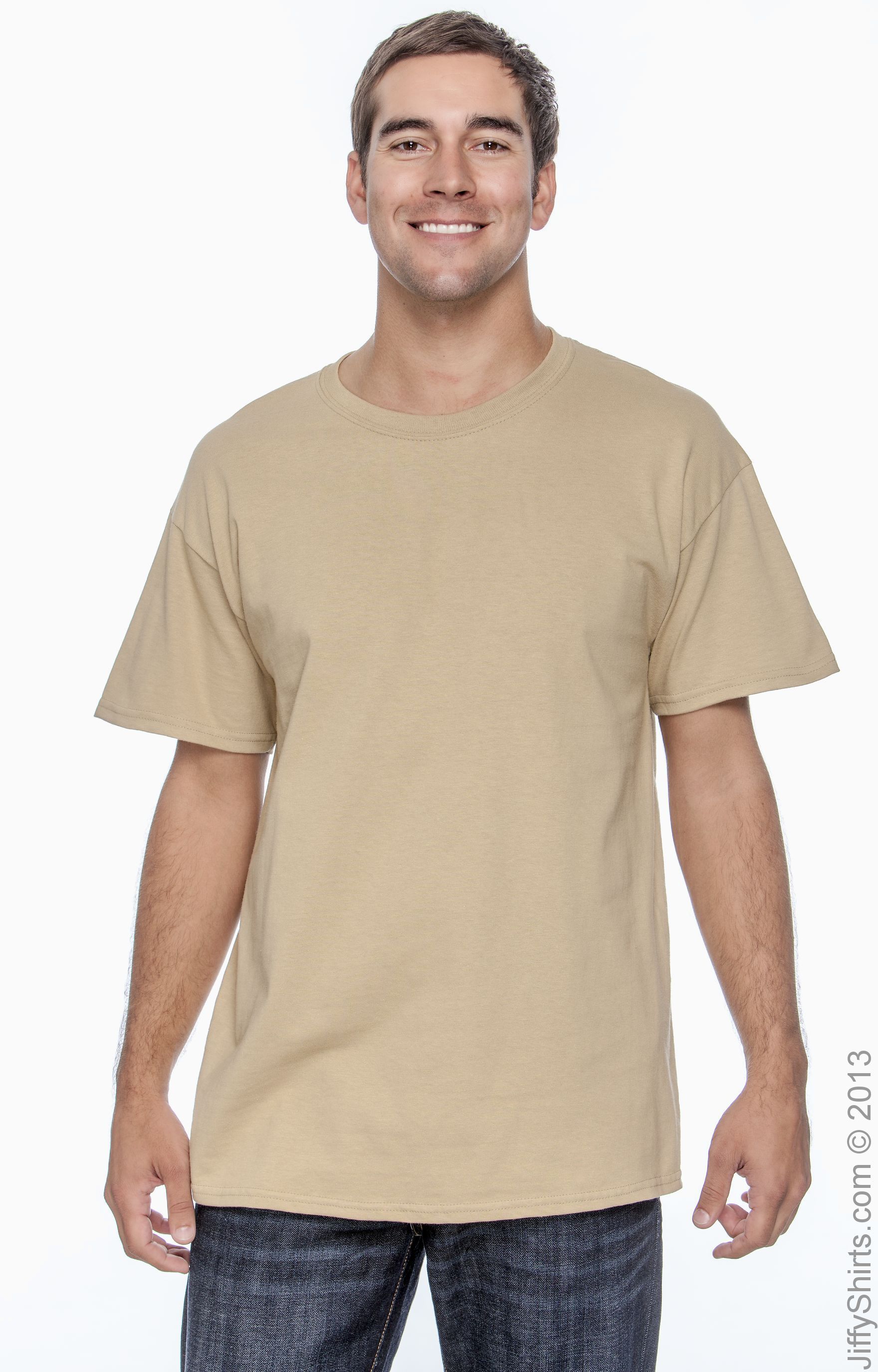 tan color t shirt