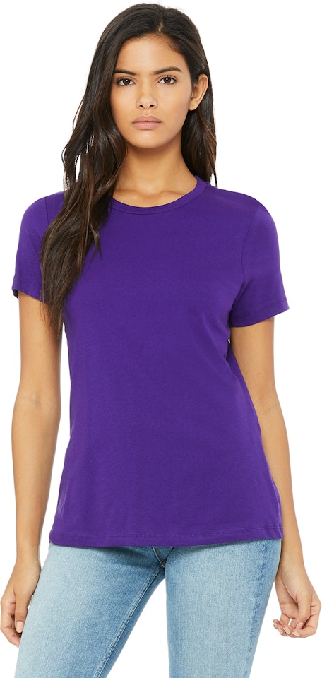 Bella + Canvas B6400 Ladies' Relaxed Jersey Short-Sleeve T-Shirt - Lavender Dust - L