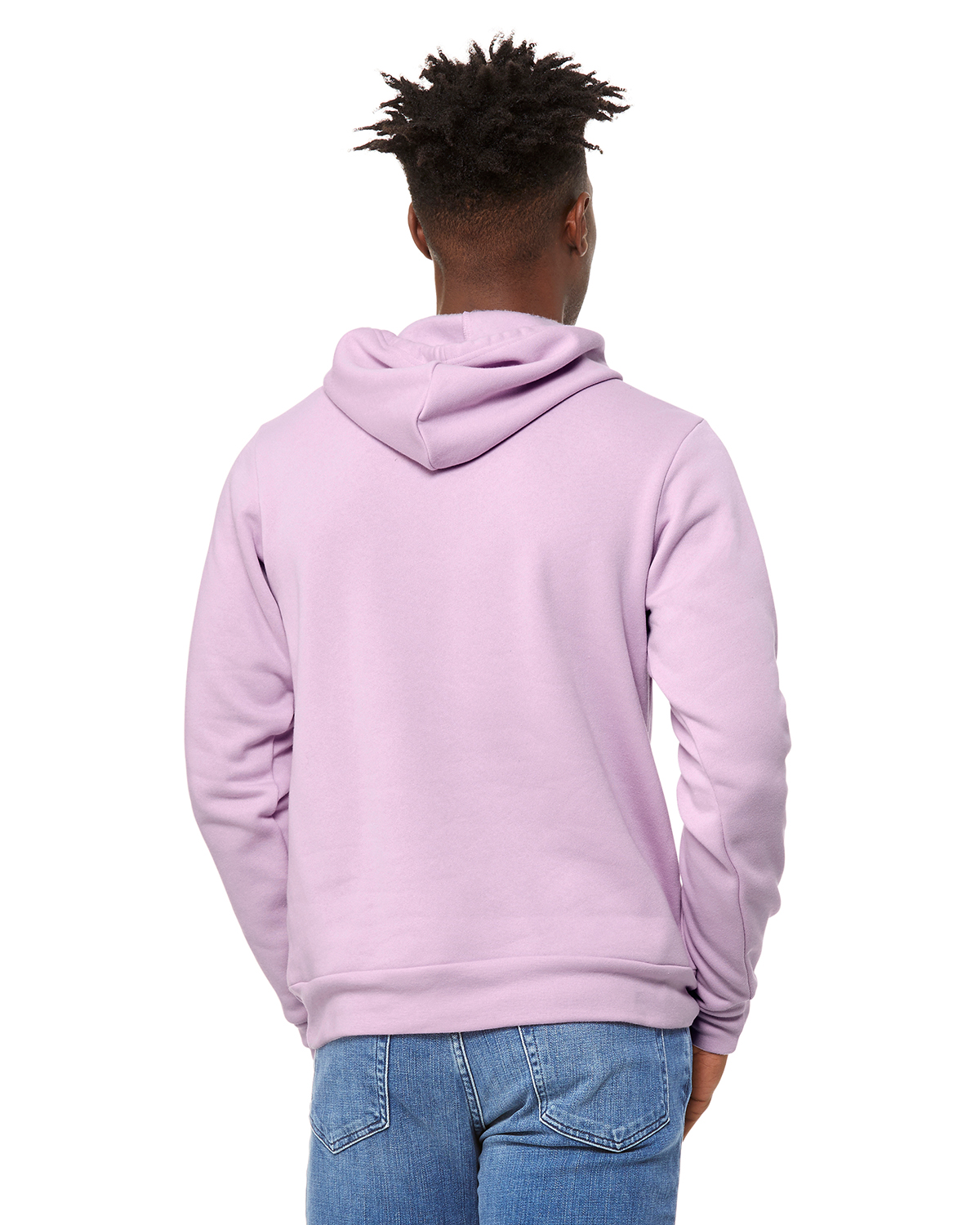 Bella + Canvas 3719 Lilac Unisex Sponge Fleece Pullover Hooded Sweatshirt | JiffyShirts