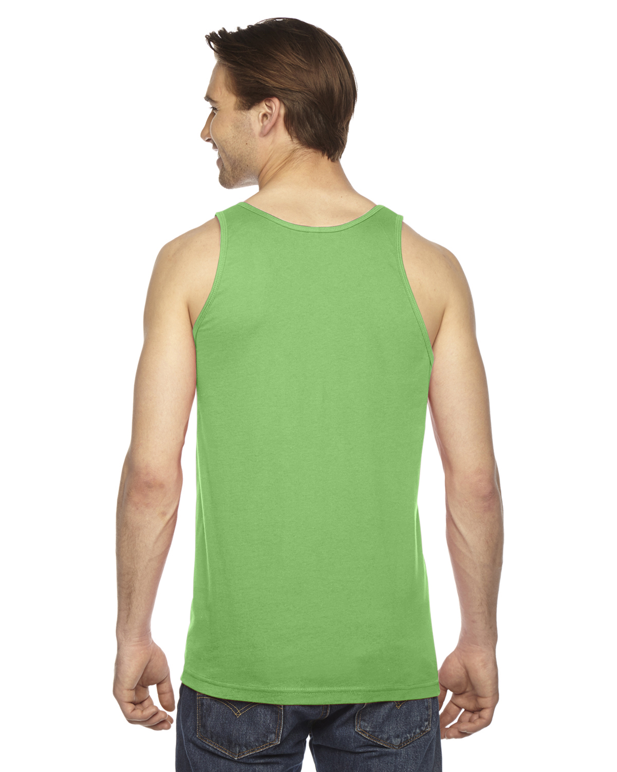 American Apparel 2408 Grass Unisex Fine Jersey USA Made Tank | JiffyShirts