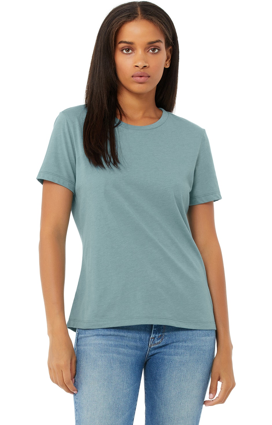 Download Bella + Canvas 6400CVC Heather Blue Lagoon Ladies ...