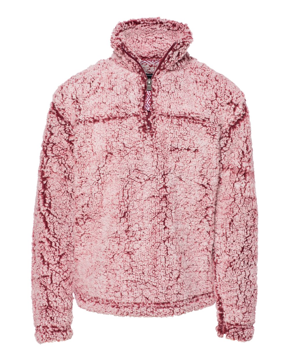 frosty garnet sherpa pullover