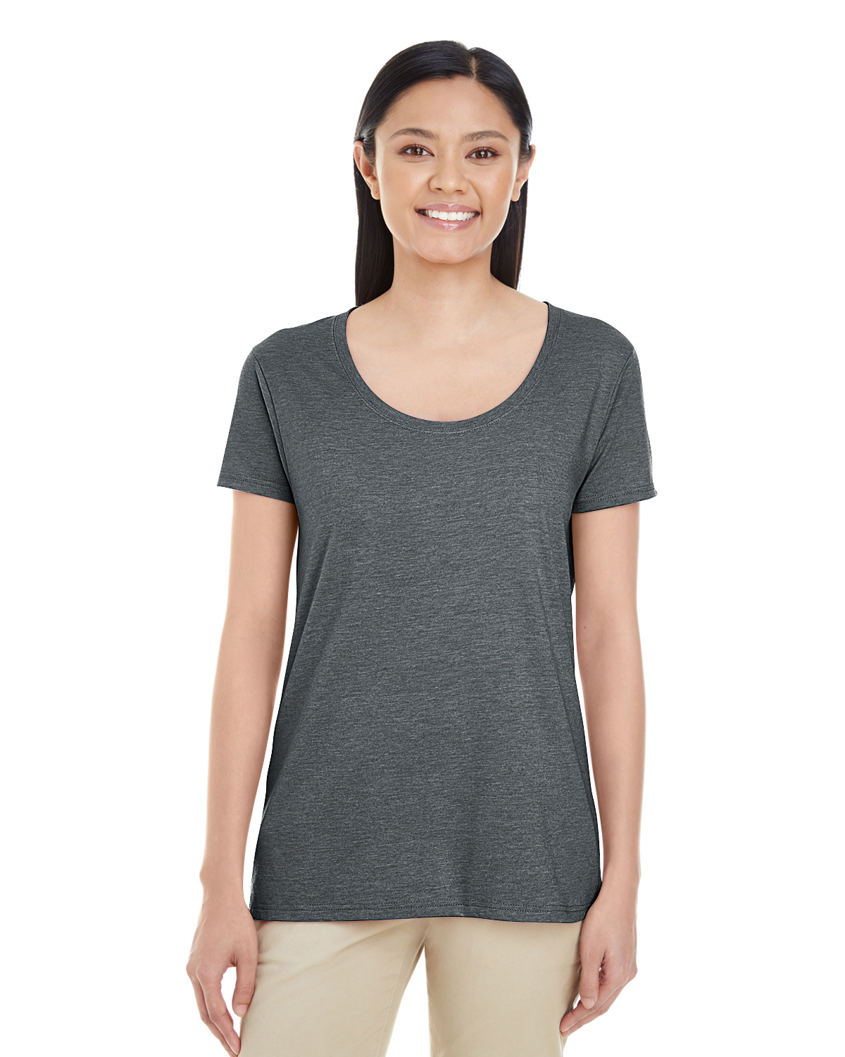 Download Gildan G640 Heather Purple Adult Softstyle 4 5 Oz T Shirt Jiffyshirts