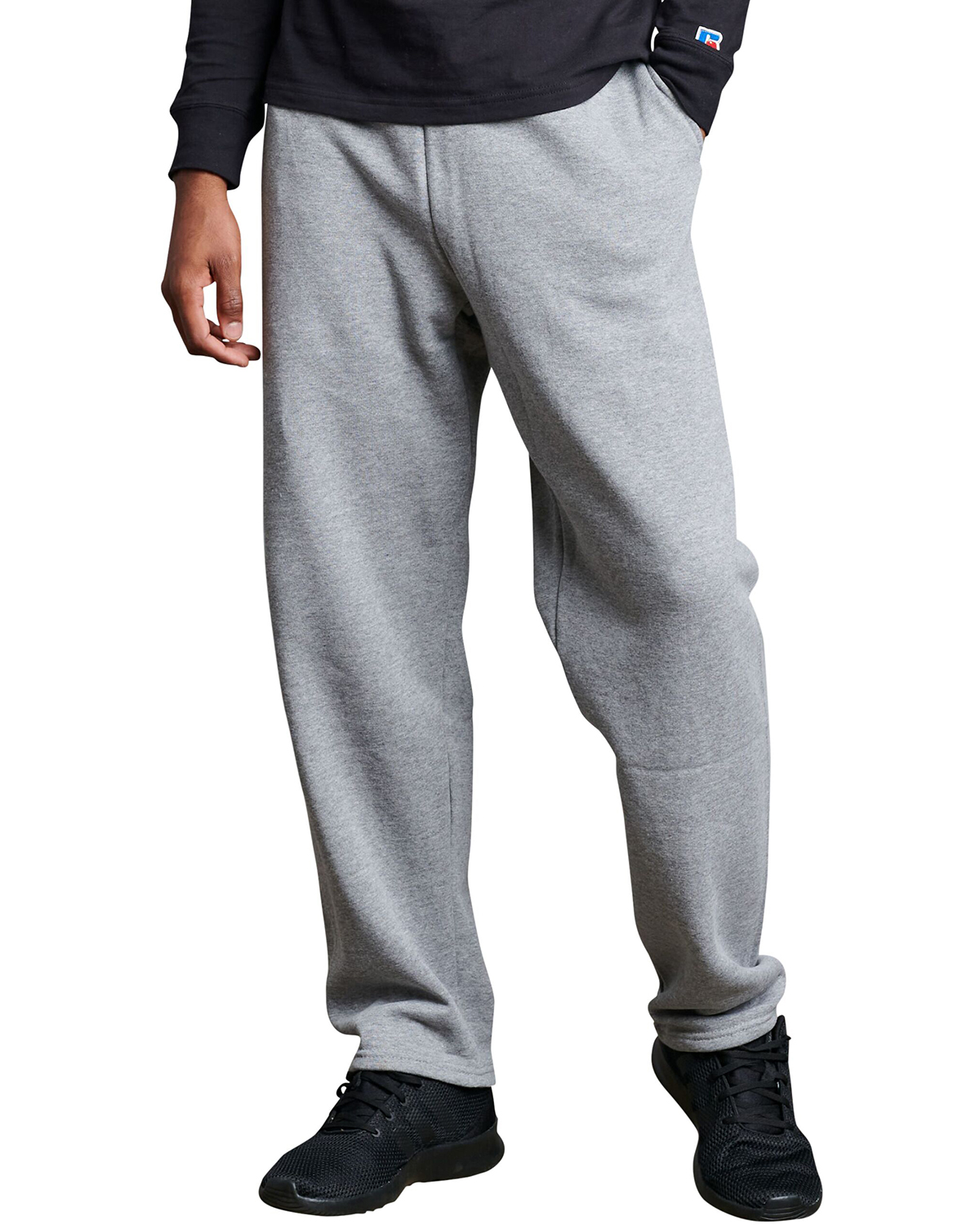 Russell sweatpants deals open bottom