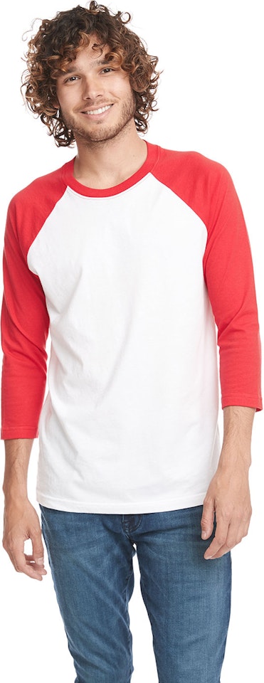 Unisex CVC 3/4 Sleeve Raglan Baseball T-Shirt