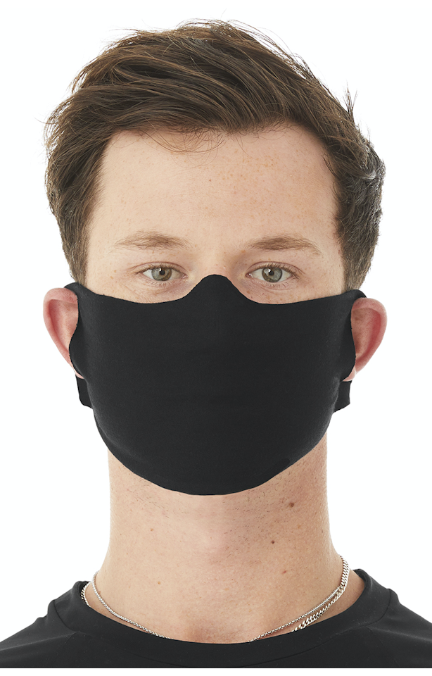 Black non medical grade cloth face cover