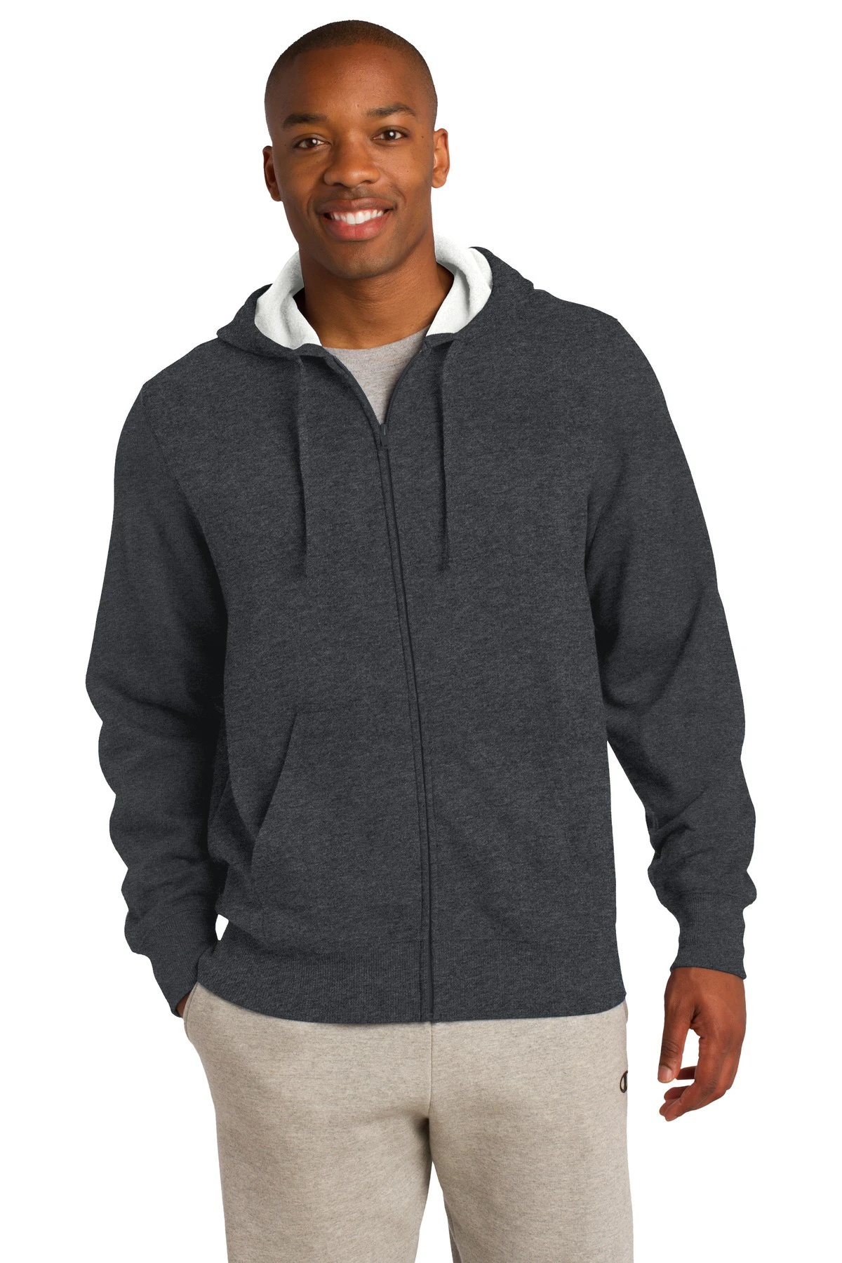 Sport Tek St258 Full Zip Hooded Sweatshirt | Jiffy Shirts