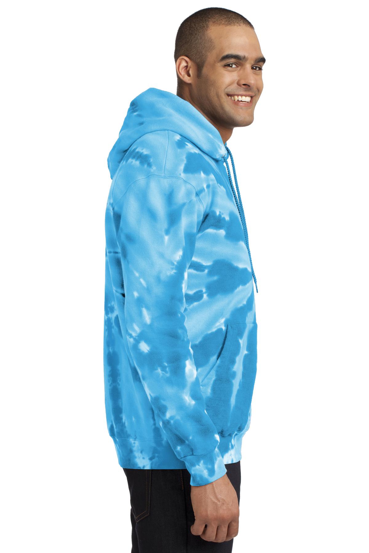 Port u0026 Company Pc146 Unisex Tie Dye Pullover Hooded Sweatshirt | Jiffy  Shirts