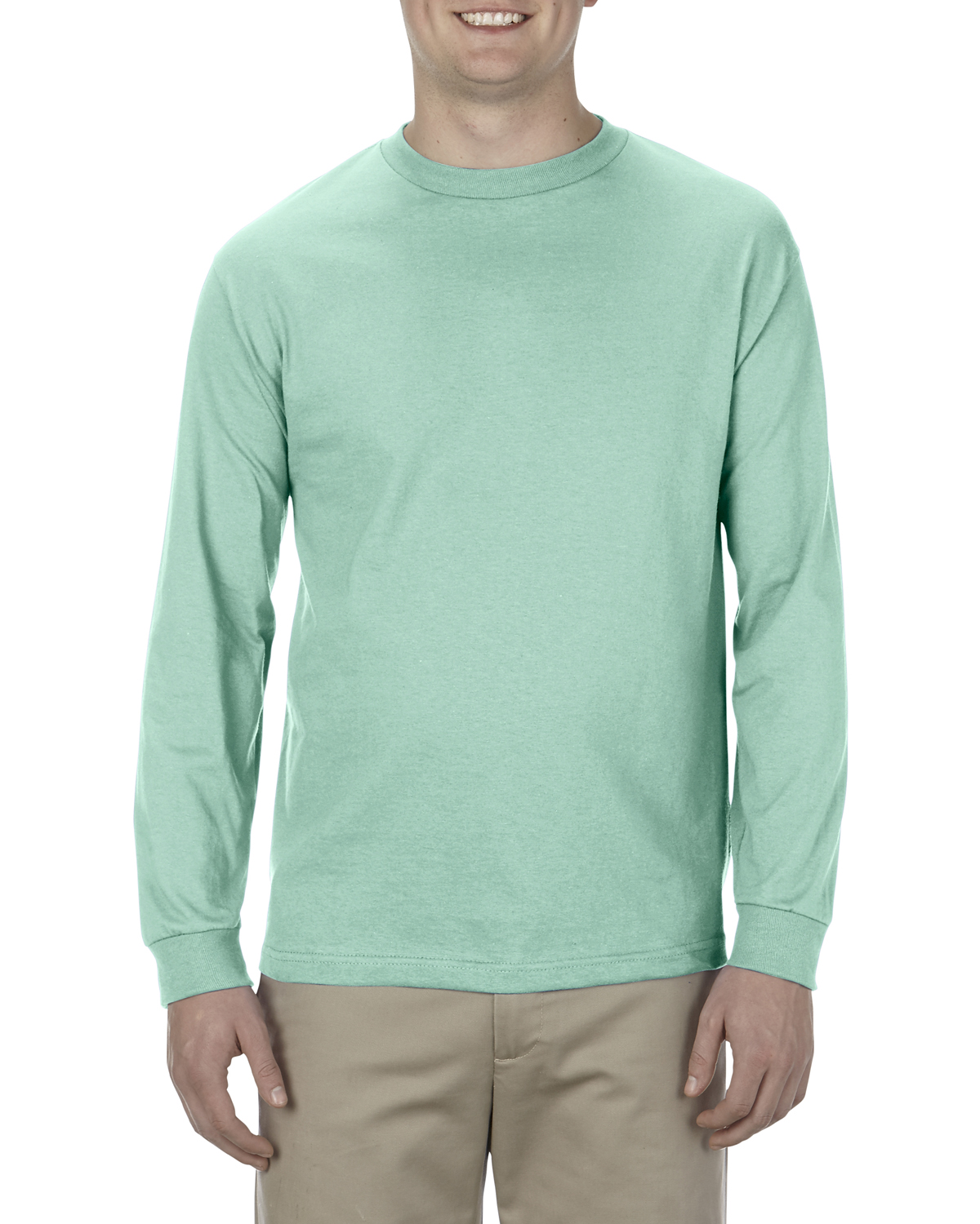Alstyle Al1304 Adult 6 0 Oz 100 Cotton Long Sleeve T Shirt