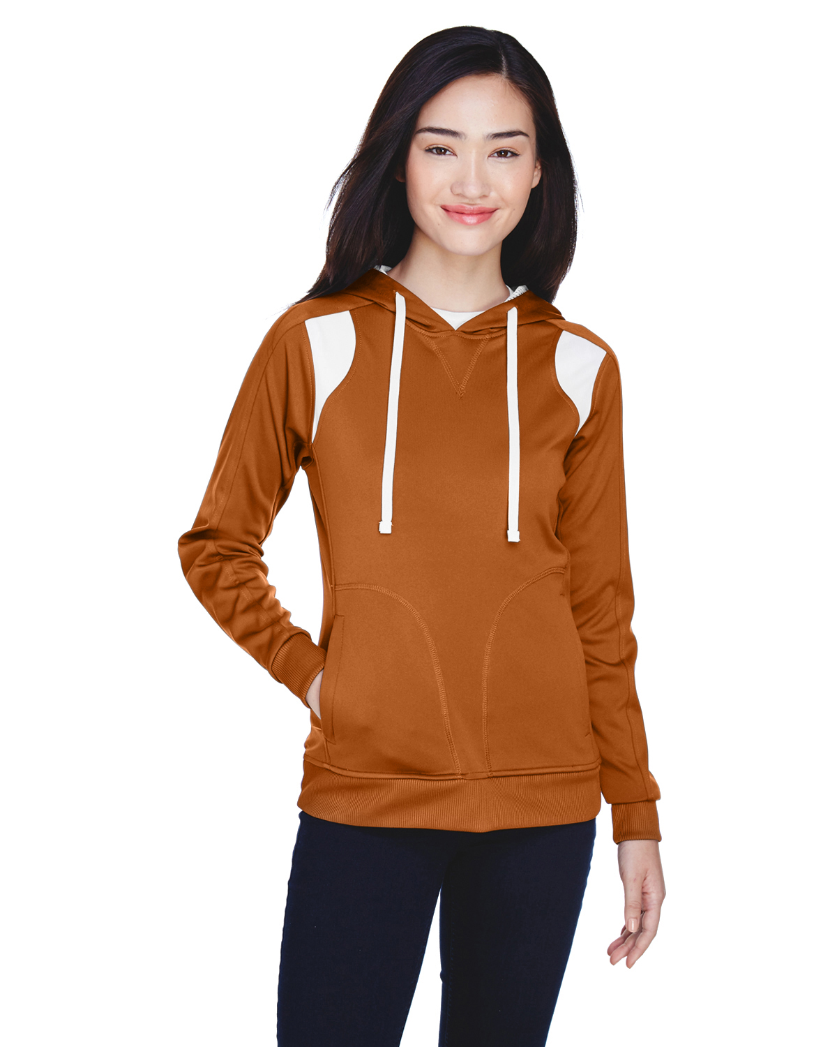 blank orange hoodie