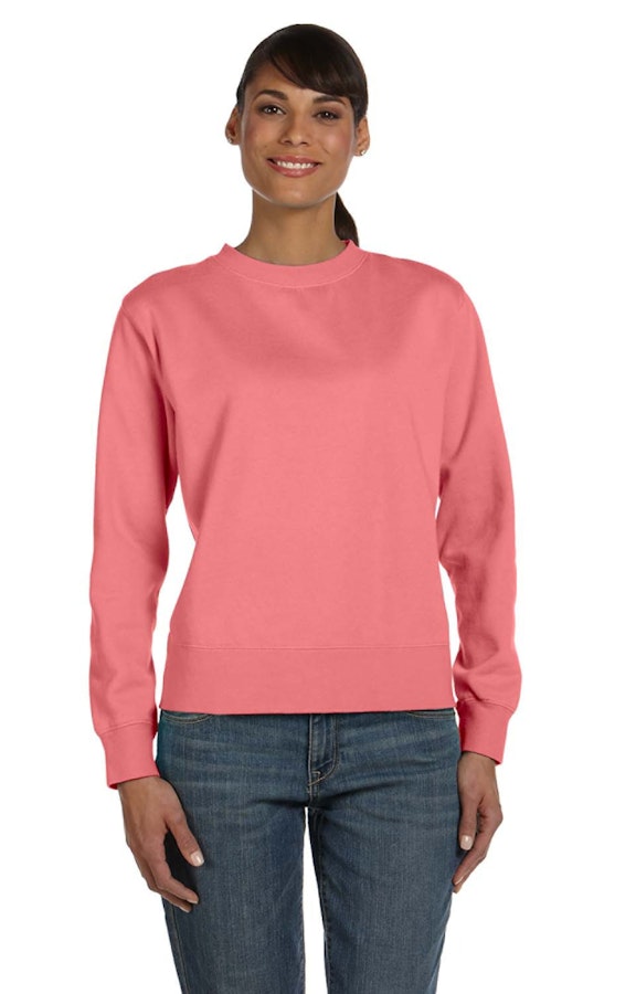 Comfort Colors C1596 Ladies Crewneck Sweatshirt Jiffyshirts Com