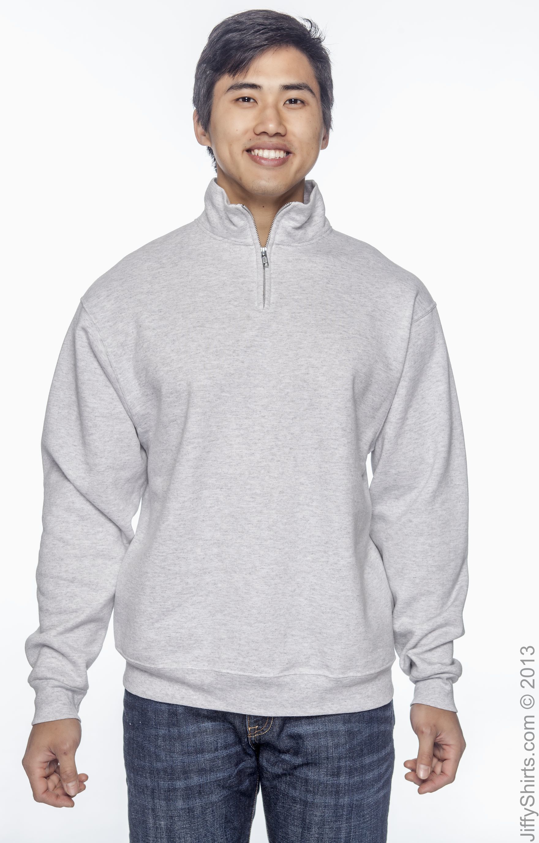 cadet collar sweatshirt